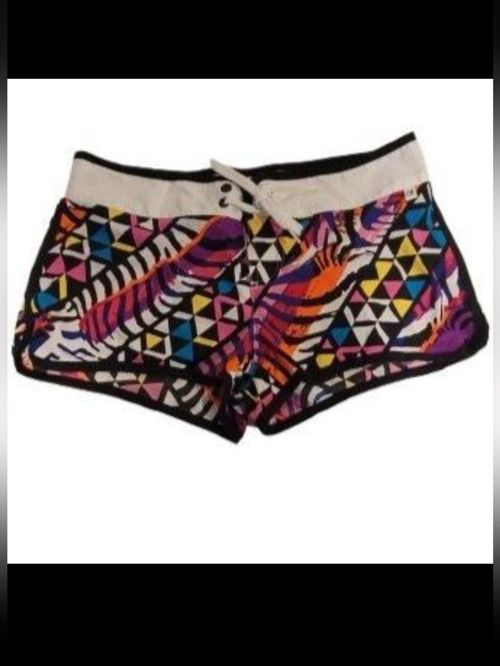 Women’s Small OP Board Shorts Bright Multicolor Rainbow Colors